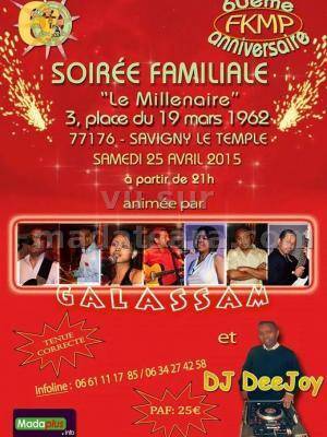 Soirée familiale animée par Galassam et Dj Deejoy au Millenaire Savigny Le Temple