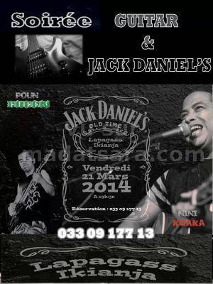 Soirée Guitar et Jack Daniel's avec Kiaka et Poun Green au Lapagass Ikianja