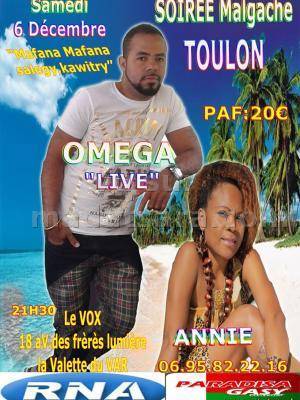Soirée malgache à Toulon avec Omega et Annie