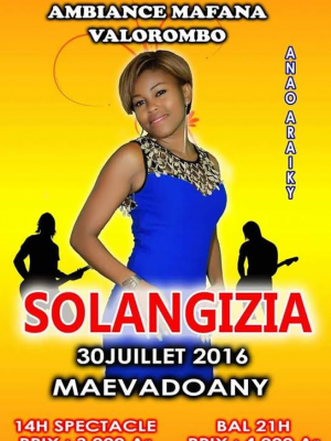 Solangizia en concert à Maevadoany - ambiance mafana valorombo