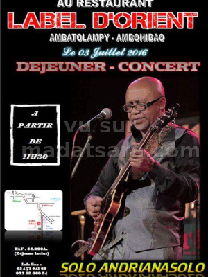 Solo Andrianasolo - Restaurant Label d'Orient Ambatolampy