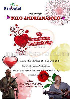 Solo Andrianasolo en concert au Karibotel