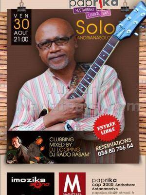 Solo Andrianasolo en concert au Paprika