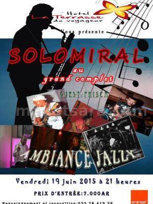 Solomiral au grand complet ambiance Jazzy à l'Hotel Terrasse du voyageur