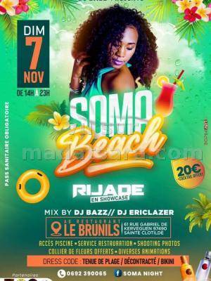 Soma beach Rijade Le Brunils Sainte Clotilde La Reunion