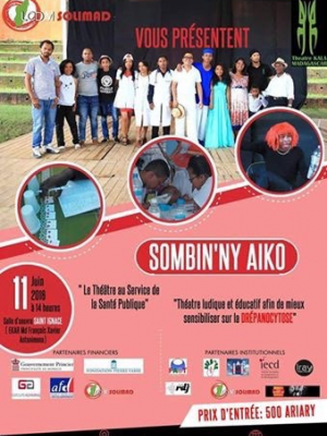 Sombin'ny aiko - Le théâtre au service de la santé publique - Salle d'oeuvre Saint Ignace Antanimena