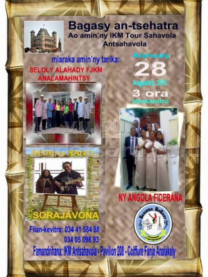 Sorajavona, Ny Angola Fiderana, Sekoly Alahady FJKM Analamahitsy - Bagasy an-tsehatra - IKM Antsahavola