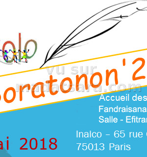 Soratonon'2018 - 15è édition - Inalco‍ ‍