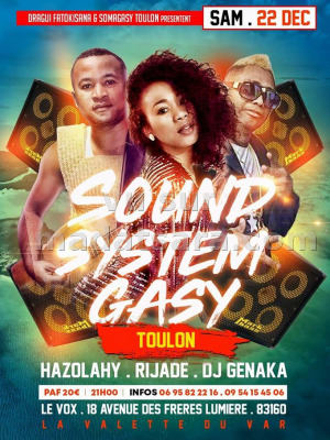 Sound System gasy - Rijade‍ , Hazolahy‍ - Le Vox Toulon‍