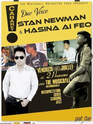Stan Newman & Hasina Ai Feo - Duo voice - Cabaret au The Musichall Antanimenakely