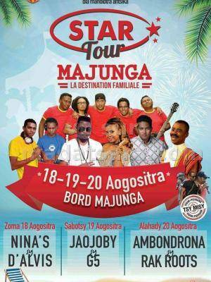 Star tour Majunga avec Nina's, D'Alvis, Rak Roots, Jaojoby, AmbondronA