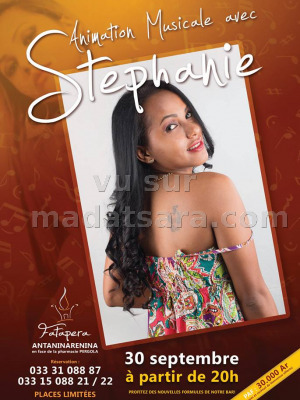 Stéphanie‍  animation musicale au Fatapera Antaninarenina