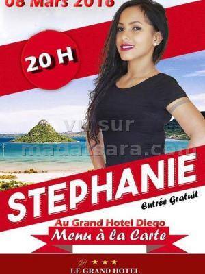 Stéphanie en concert au Grand hotel Diégo