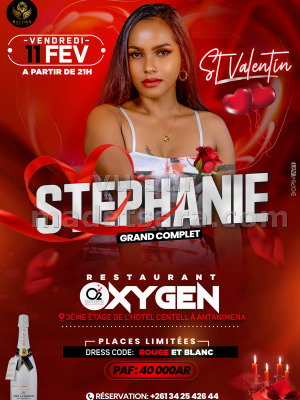 Stéphanie‍ - St Valentin Soirée VIP en amoureux - Restaurant Oxygen Hotel Centell Antanimena