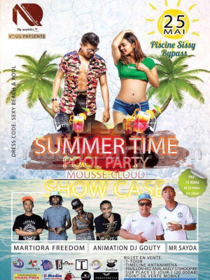 Summer time pool party avec Martiora Freedom‍ , Dj Gouty‍ & Mr Sayda‍ - Piscine Sissy By-Pass