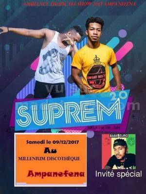 Suprem 2.0 en show case Millenium Discothèque Ampanefena