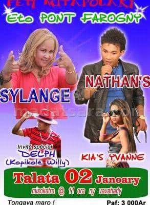 Sylange, Nathan's, Kia's Yvanne fety mitapolaky Pont Farogny