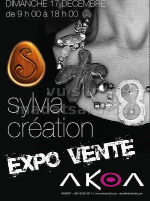 Sylvia Création expo vente Akoa hotel lounge Ivandry‍