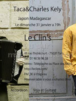 Taca & Charles Kely en concert au Clin's Paris
