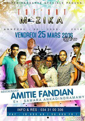 Taf'Art Mozika en concert au restaurant Amitié Fandian
