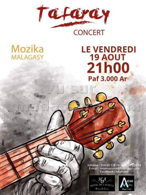 Tafaray - Mozika malagasy - en concert à l'Hotel de l'Avenue