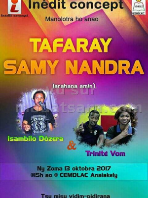 Tafaray samy nandra iarahana amin'i Isambilo Dôzera‍ & Trinite Vôm‍ - CMDELAC‍
