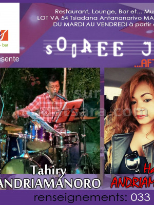 Tahiry Andriamanoro‍ & Haingo Andriamanantena‍ soirée jazz after work au TRASS Tsiadana‍