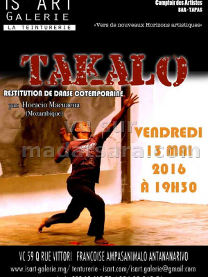 Takalo restitution de danse contemporaine par Horacio Macuacua  - Is'Art Galerie