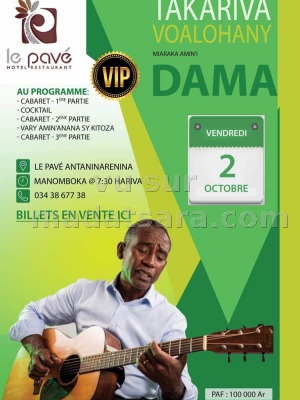 Takariva voalohany miaraka amin'i Dama‍ - Pavé Antaninarenina‍