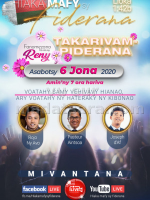 Takarivam-piderana - Rojo Ny Avo‍ Joseph d'AF‍ Facebook live