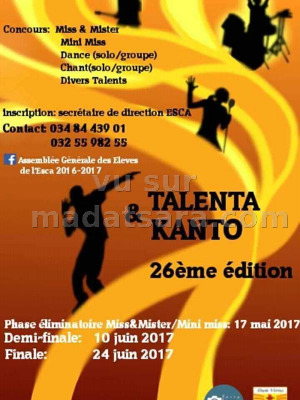 Talenta & Kanto 26ème édition - ESCA Antanimena (Tokotanibe)‍