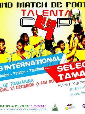 Talenta Cup - Grand Match de Football au Stade municipal de Toamasina