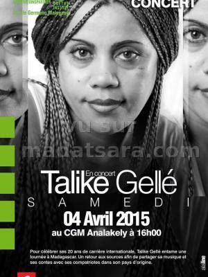 Talike Gellé en concert au CGM Analakely