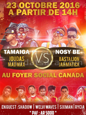 Tamaiga avec Joudas‍ & Madmax vs Nosy Be avec Jah Matick‍ & Basta Lion‍ - Foyer Social Canada Toamasina‍
