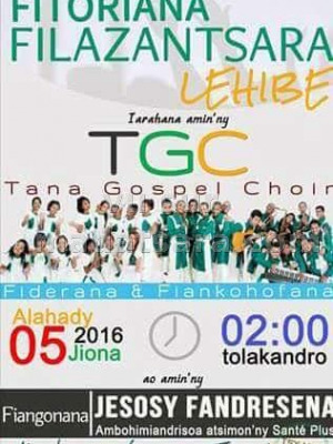 Tana Gospel Choir (TGC) - fitoriana filazantsara lehibe Fiangonana Jesosy Fandresena Ambohimiandrisoa