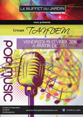 Tandel pop music au Buffet du jardin