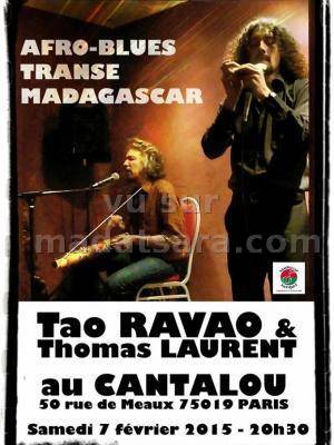 Tao Ravao et Thomas Laurent en concert au Cantalou Paris