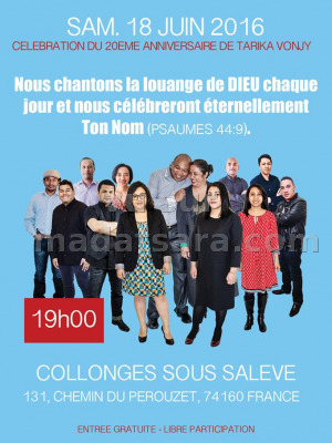 Tarika Vonjy - Célébration du 20è anniversaire Collonges sous Saleve