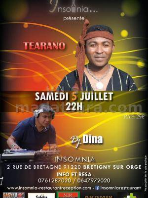 Tearano en concert à l'Insomnia avec Dj Dina