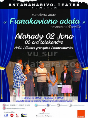 Teatra " Fianakaviana adala" - AFT - Alliance Française d'Antananarivo‍