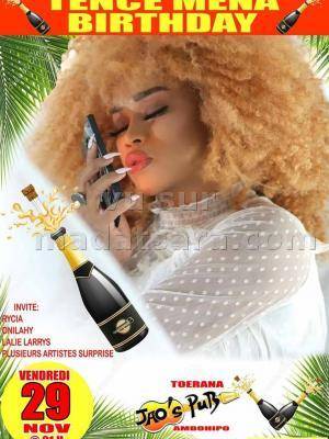 Tence Mena birthday JAO'S PUB