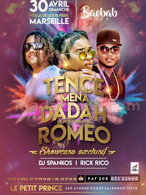 Tence Mena‍ , Dadah De Fort-Dauphin‍ & Romeo‍ en showcase exclusif - Salle Le Petit Prince Marseille‍