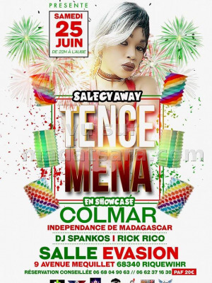 Tence Mena en showcase à Colmar Salle Evasion