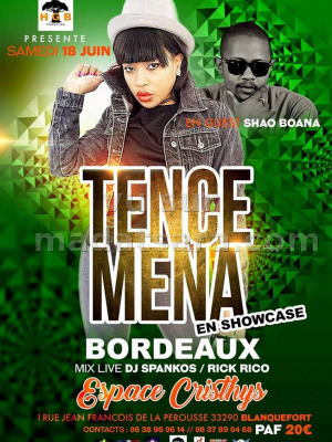Tence Mena en showcase à Espace Cristhys Blanquefort
