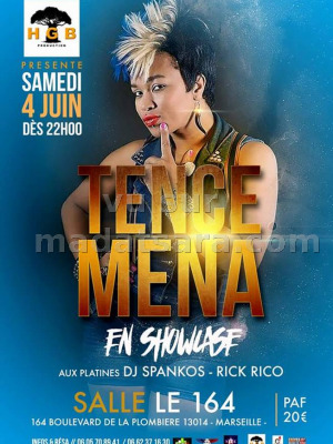 Tence Mena en showcase à la Salle Le 164 Marseille