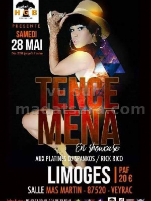 Tence Mena en showcase à Limoges Veyrac - Salle Mas Martin