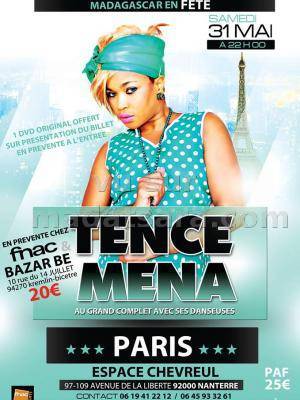 Tence Mena au grand complet avec ses danseuses à l'espace Chevreul Nanterre Paris