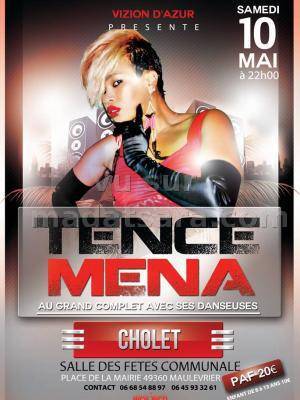 Tence Mena au grand complet avec ses danseuses en concert à Cholet