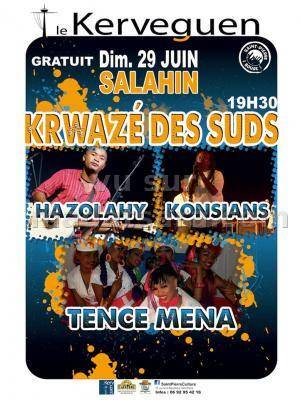 Tence Mena, Hazolahy et Konsians en concert au Le Kerveguen La Réunion
