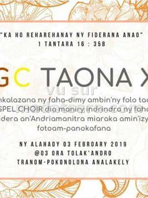 TGC (Tana Gospel Choir) taona XV Tranompokonolona Analakely